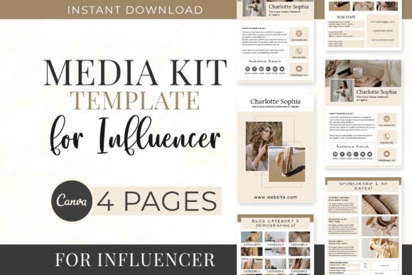 Download 4 Page Media Kit Canva Template - Media Collection