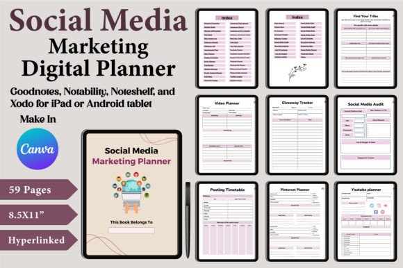 Download Digital Social Media Marketing Planner - Media Collection