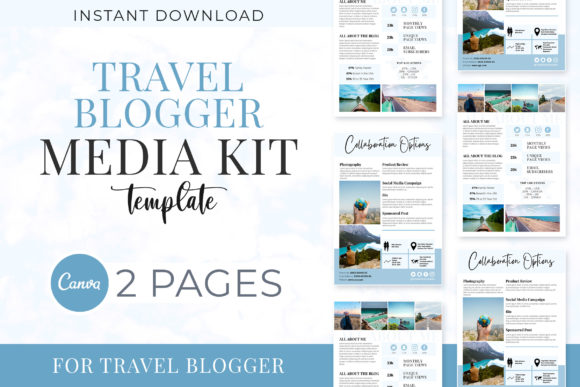 Download Travel Blogger Media Kit Template - Media Collection
