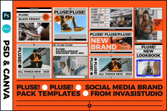 Download PLUSE!-SOCIAL MEDIA BRAND TEMPLATES - Media Collection