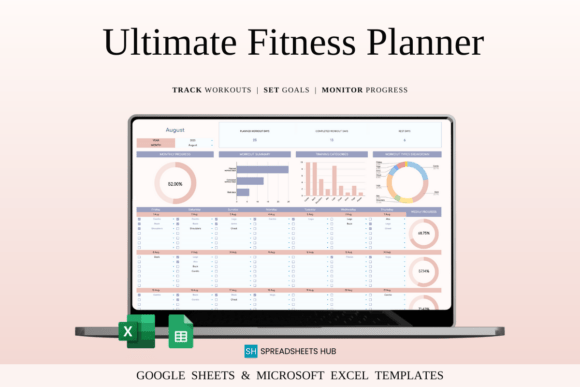 Download Fitness Planner Template Spreadsheet - Spread Collection