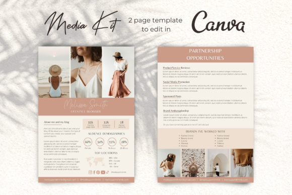 Download Brown and Tan Tones Media Kit Template - Media Collection