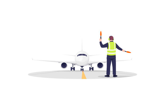 Download Airplane Runway Controller Illustration - Runway Collection