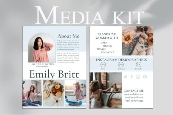 Download Media Kit Template Canva - Media Collection