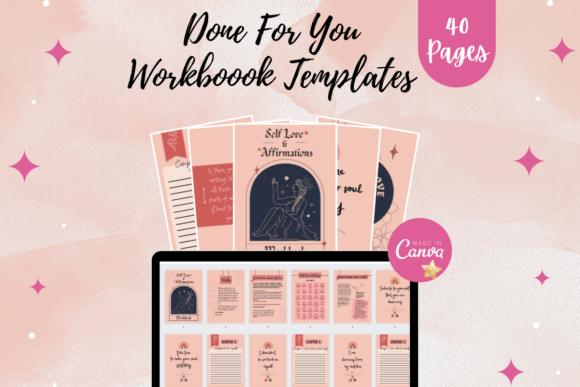Download Canva Self Love &amp; Affirmations Workbook - Book Collection