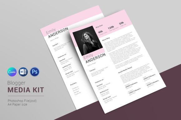 Download Blogger Media Kit Template - Media Collection