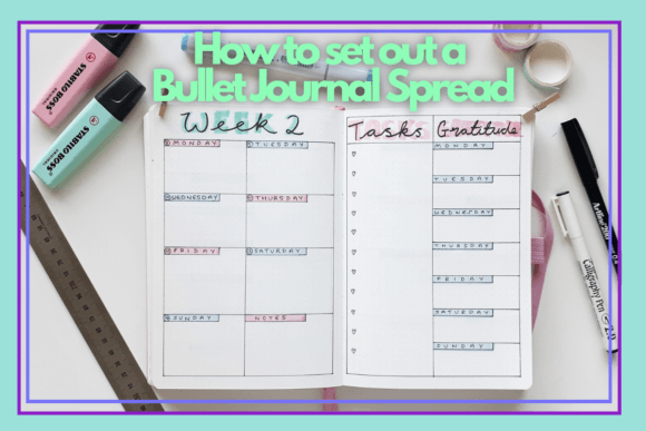 Download How to Set out a Bullet Journal Spread - Spread Collection