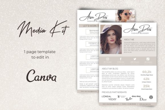 Download Media Kit | Canva Template - Media Collection