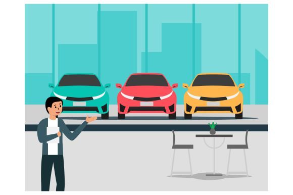 Download Cars Dealership Center Showroom Flat - Dealership Collection