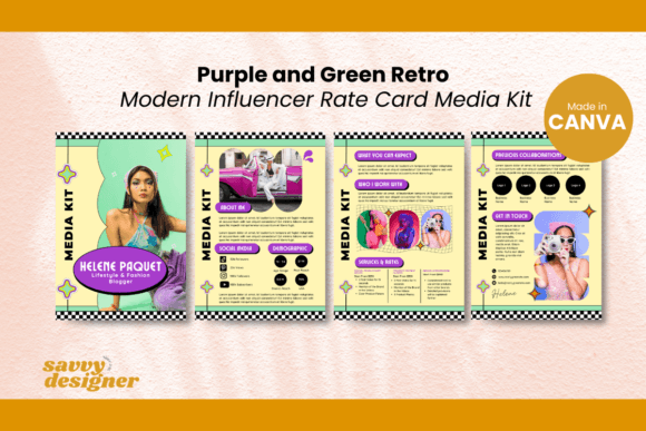 Download Content Creator Media Kit Canva Template - Media Collection