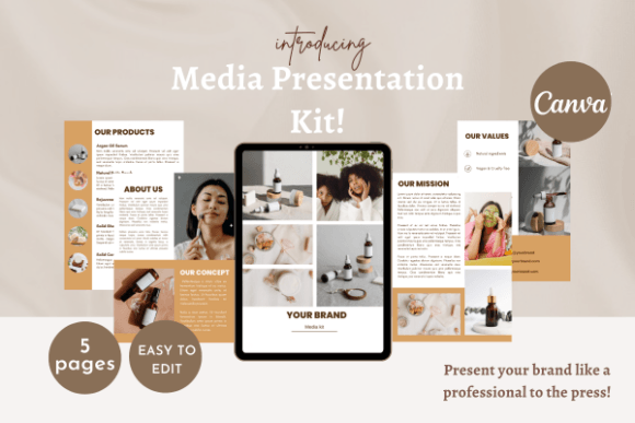 Download Media Press Kit for Brands - Canva - Media Collection