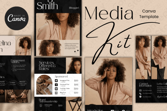 Download 5 Page Media Kit Canva Template - Modern - Media Collection