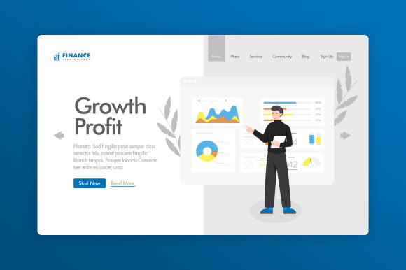 Download Website Illustration - Financial Profit - Financial Collection