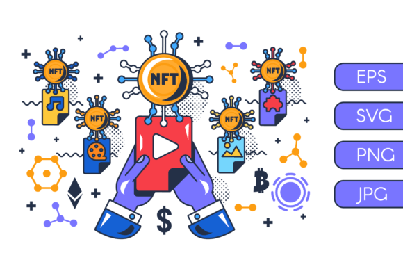 Download Buying Media NFT Business Illustration - Media Collection